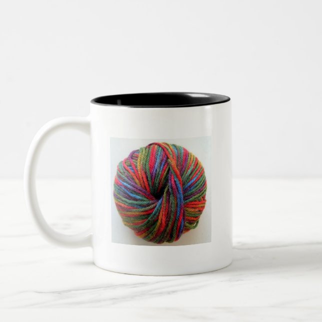 Taza Bicolor Bola de Yarn (Izquierda)