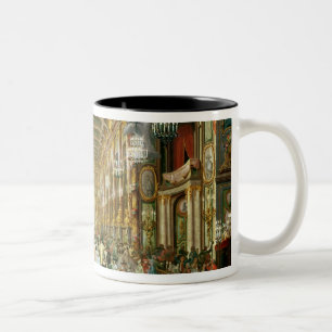 Taza Bicolor Bola enmascarada en el Hoftheater, Bonn, 1754
