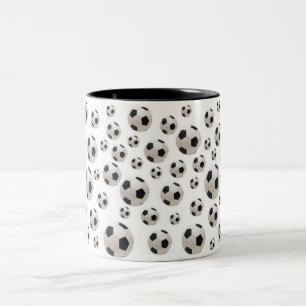 Taza Bicolor Bolas de fútbol