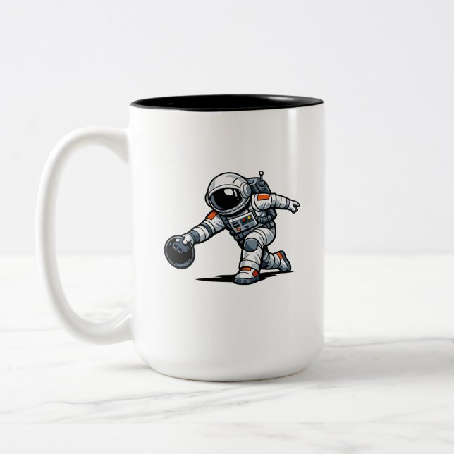 Taza Bicolor Boliche de Astronauta (Izquierda)