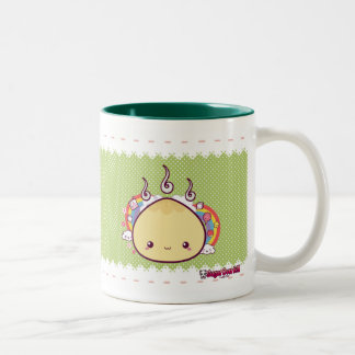 Taza Bicolor Bollo de Kawaii