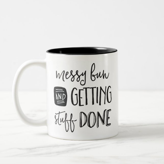 Taza Bicolor Bollo y materia sucios el conseguir hecho (Izquierda)