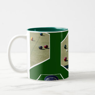 Taza Bicolor Bolos de césped Arte Dimensional,
