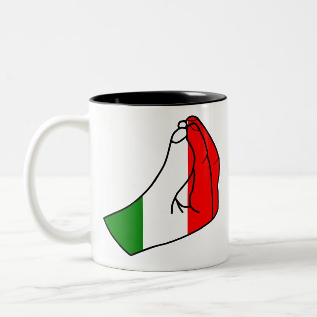 Taza Bicolor Bolsa de dedos (Izquierda)