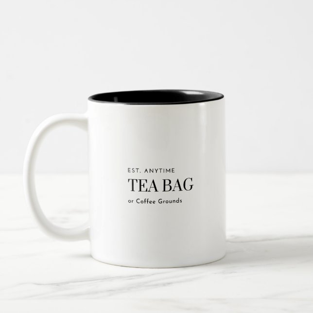 Taza Bicolor Bolsa de té/taza de café (Izquierda)