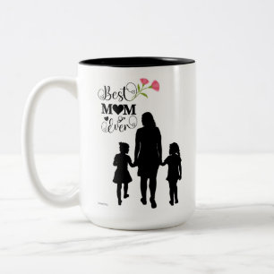 Taza Bicolor Bolsa reutilizable para el Día de la Madre. Un peq