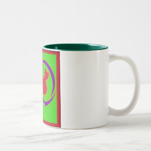Taza Bicolor Bomba con el logotipo del Fiesta nacional chino