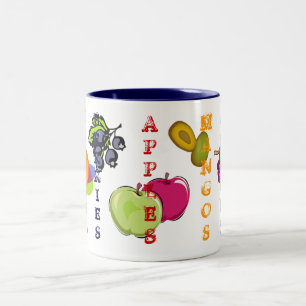 Taza Bicolor Bomba de Apple Fruity