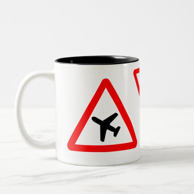 Taza Bicolor Bomba de avión (Izquierda)