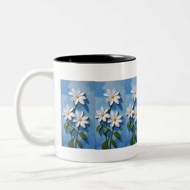 Taza Bicolor Bomba de flores (Izquierda)
