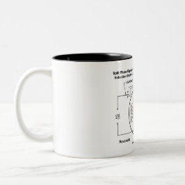 Taza Bicolor Bomba de motor de inducción de ejecución de conden