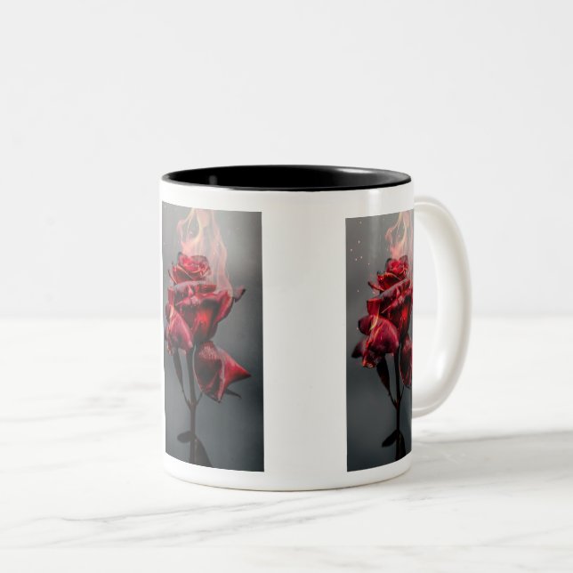 Taza Bicolor Bomba de Rosa de incendios (Anverso derecho)
