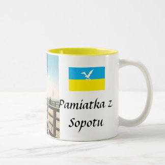 Taza Bicolor Bomba de souvenir Sopot