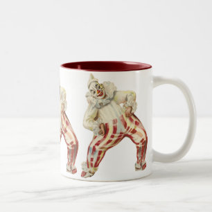 TAZA BICOLOR BOMBAS DE CAFÉ DE DISEÑADOR DE VINTAJE GRACIOSO -
