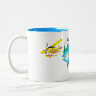 TAZA BICOLOR BOMBAS DE CAFÉ PARA LAS BATALLAS DE HALIBUT CATE