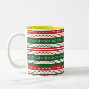 TAZA BICOLOR BOMBAS PARA NAVIDADES MUGS DE CAFÉ/CUPS/XMAS MUGS