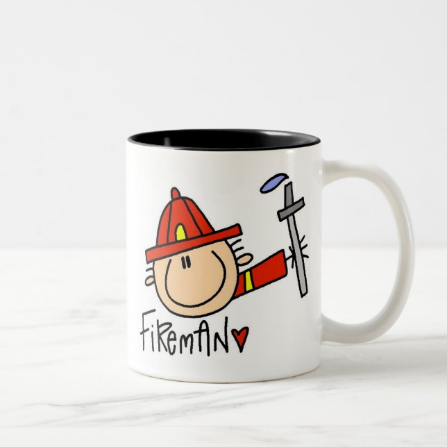 Taza Bicolor Bombero (Derecha)