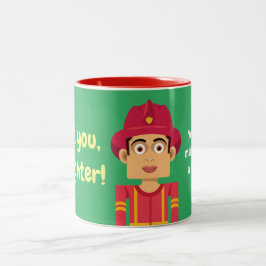 Taza Bicolor Bombero