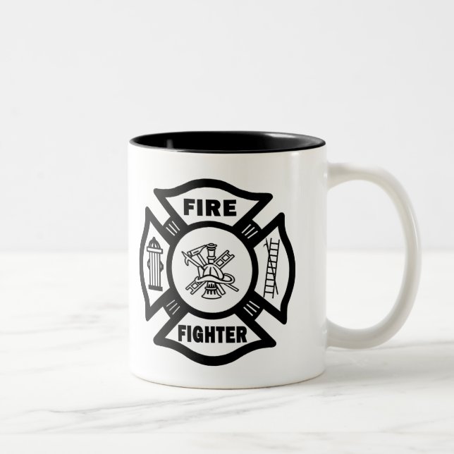Taza Bicolor Bombero (Derecha)