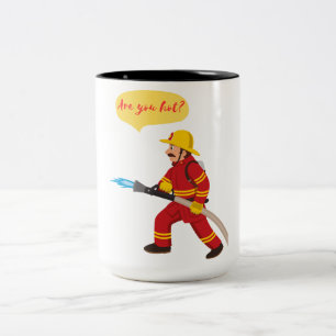 Taza Bicolor bombero, ¿estás caliente?