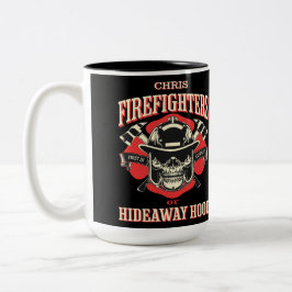 Taza Bicolor Bomberos de estilo vintage de Hideaway Hood