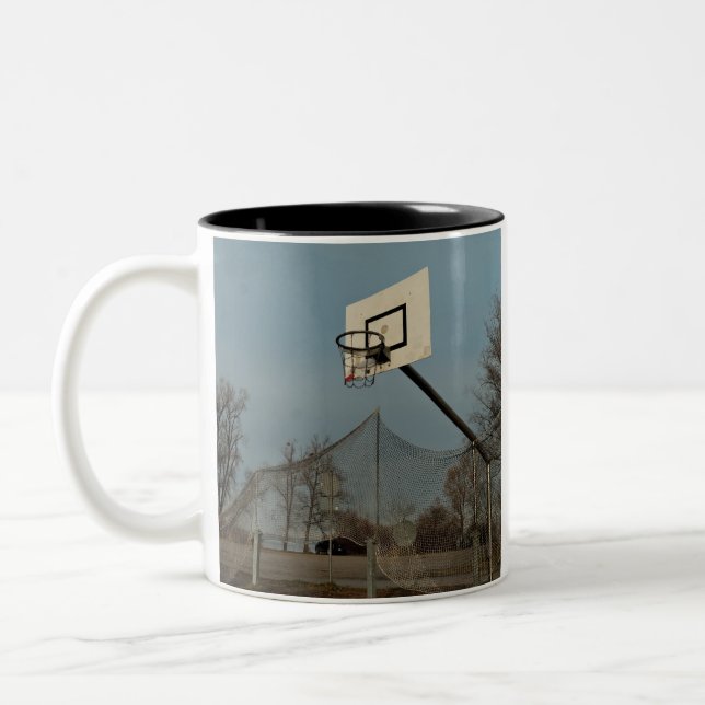 Taza Bicolor Bonito Baloncesto (Izquierda)