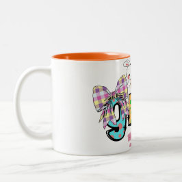 Taza Bicolor Bonito conejito de Pascua gigi Abuela y abuelo