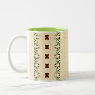 Taza Bicolor Bonito Floral Mug