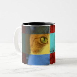 Taza Bicolor Bonito kitty Artwork