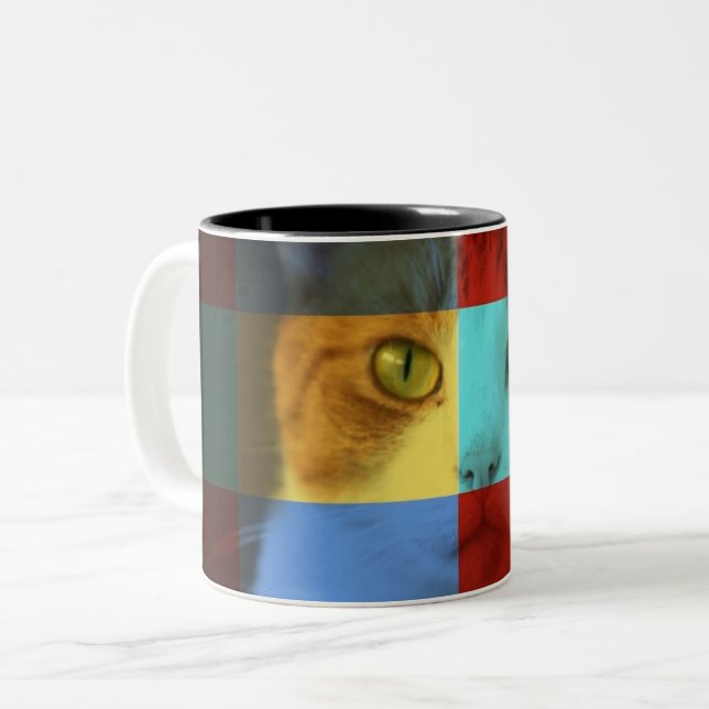 Taza Bicolor Bonito kitty Artwork (Anverso izquierdo)