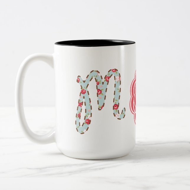Taza Bicolor Bonito Mom Floral (Izquierda)