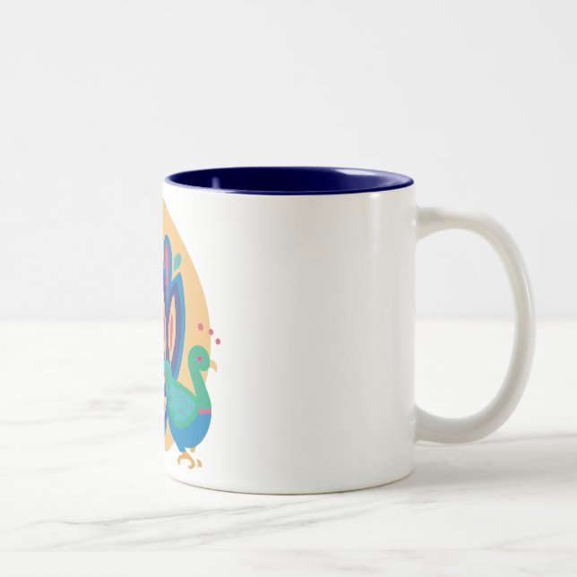 Taza Bicolor Bonito Peacock One (Derecha)