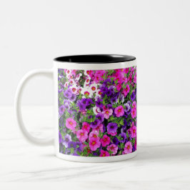 Taza Bicolor Bonito Petunias