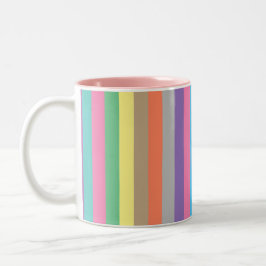 Taza Bicolor Bonito pop art diseño floral tazón de café