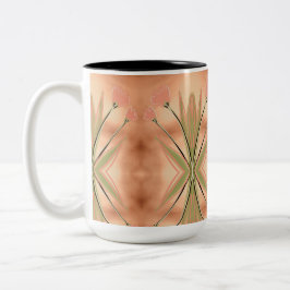 Taza Bicolor Bonito Tulip Printee Coffee Mug