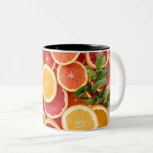 Taza Bicolor Bonitos Vegetales