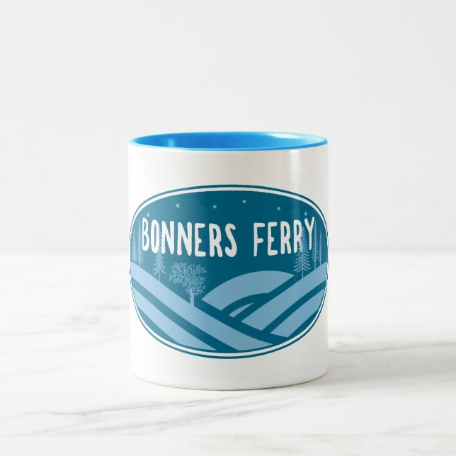 Taza Bicolor Bonners Ferry Idaho al aire libre (Centro)