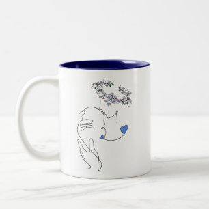 Taza Bicolor Bono de dos tonos madre e hijo