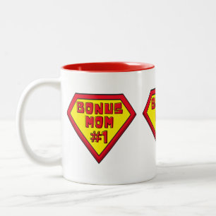 Taza Bicolor Bono Mamá #1 Día de la Madre Café de dos tonos