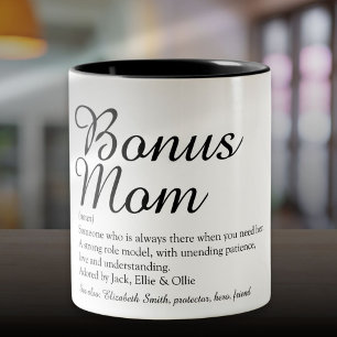 Taza Bicolor Bonus Mom Definition Cita Divertido Estilo