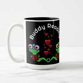 Taza Bicolor Bookworms Buddy Reading