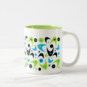 Taza Bicolor Boomerang retro