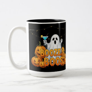 Taza Bicolor Booze & Boos Tee