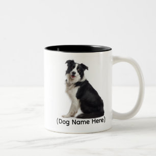 Taza Bicolor Border Collie Personalizado “Soy tu dueño”