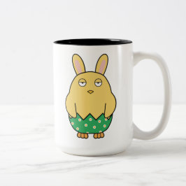 Taza Bicolor Bored Bunny Chick 02