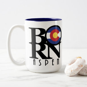 Taza Bicolor BORN aspen Colorado 15oz
