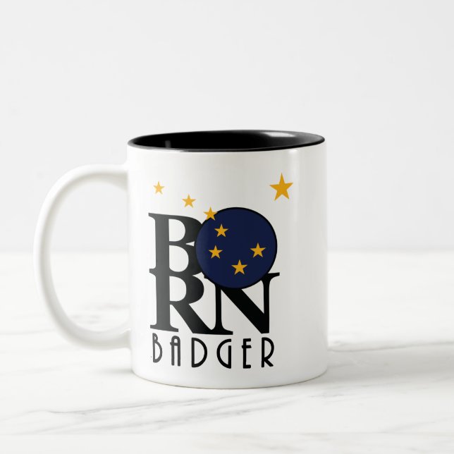 Taza Bicolor BORN Badger Alaska 11oz (Izquierda)