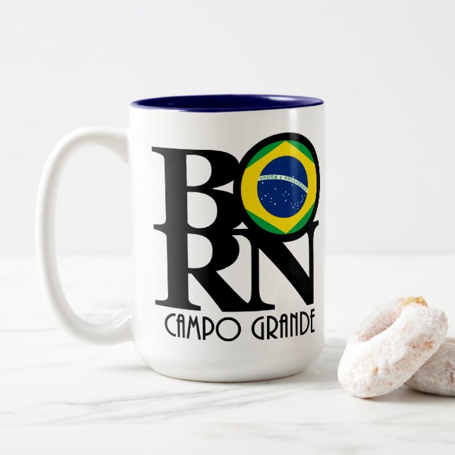 Taza Bicolor BORN Campo Grande 15 oz (Con donut)