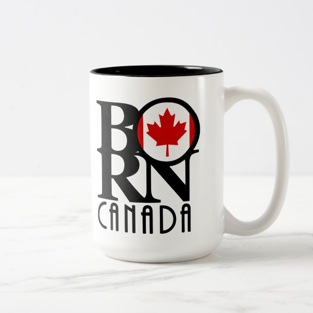 Taza Bicolor BORN Canadá 15 oz (Derecha)