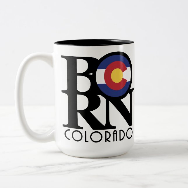 Taza Bicolor BORN Colorado 15oz (Izquierda)